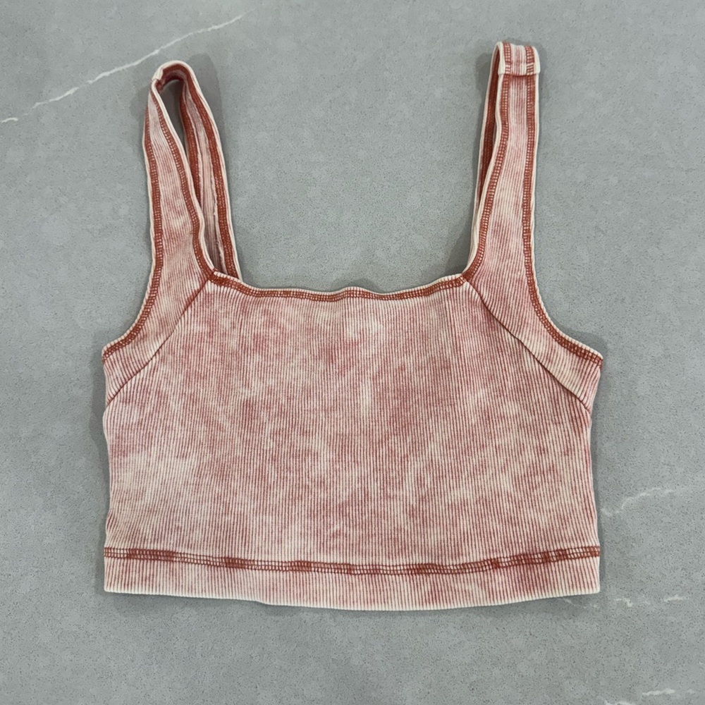 Urban Outfitters Pink Cropped Tank Top